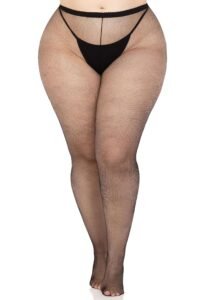 85112_BLACK_01_ccdcd48d-7761-4d05-9330-772f7b05cd6c Leg Avenue | Plus Elastane Micro Net Tights