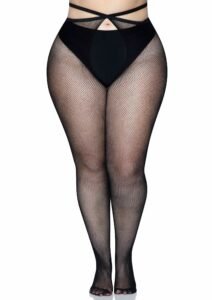 86014_BLACK_01_fc111287-842d-402f-b549-7b3f17bd3472 Leg Avenue | Plus Crotchless Pantyhose