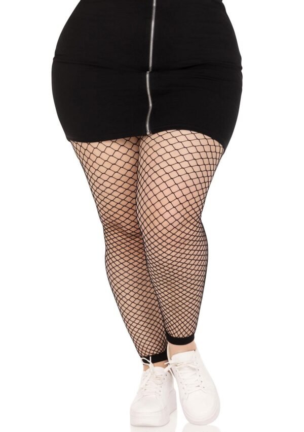 Leg Avenue | Plus Industrial Net Footless Tights