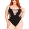 Leg Avenue | Plus Shredded Racer Back Bodysuit