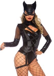 88227_BLACK_01 Leg Avenue | Villainess Vixen Bodysuit Black