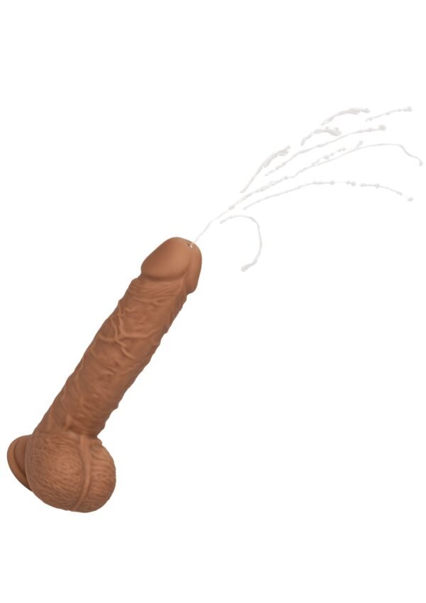 16610_BROWN_01_1aa4d3ea-72b2-48e8-9204-6cb967c4c441 CalExotics Squirting Dildo 23cm – Realistic Lifelike Pleasure Brown