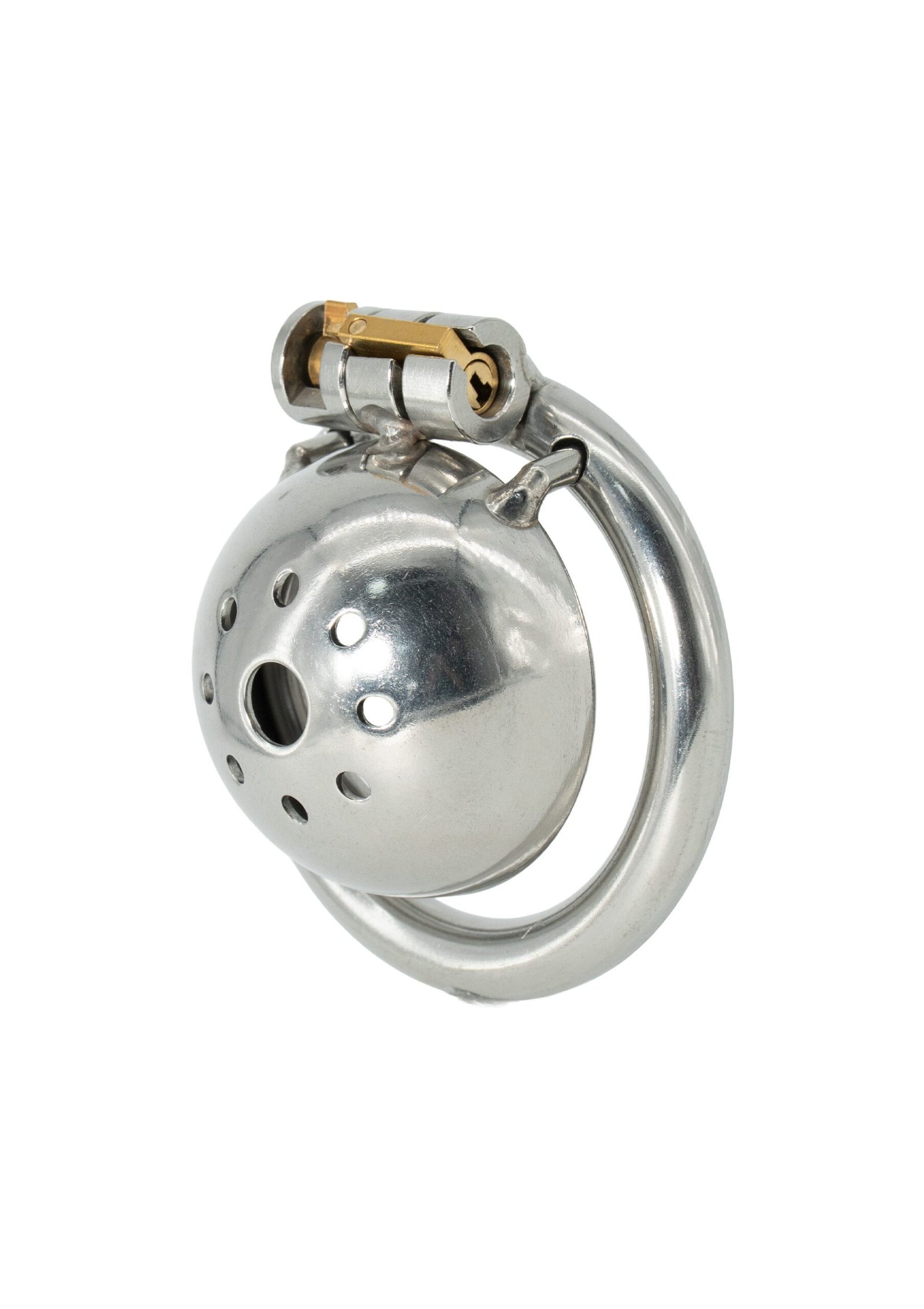 20362-TRANSPARENT_01 Hidden Desire | Extreme Stainless Cock Vault X-Short
